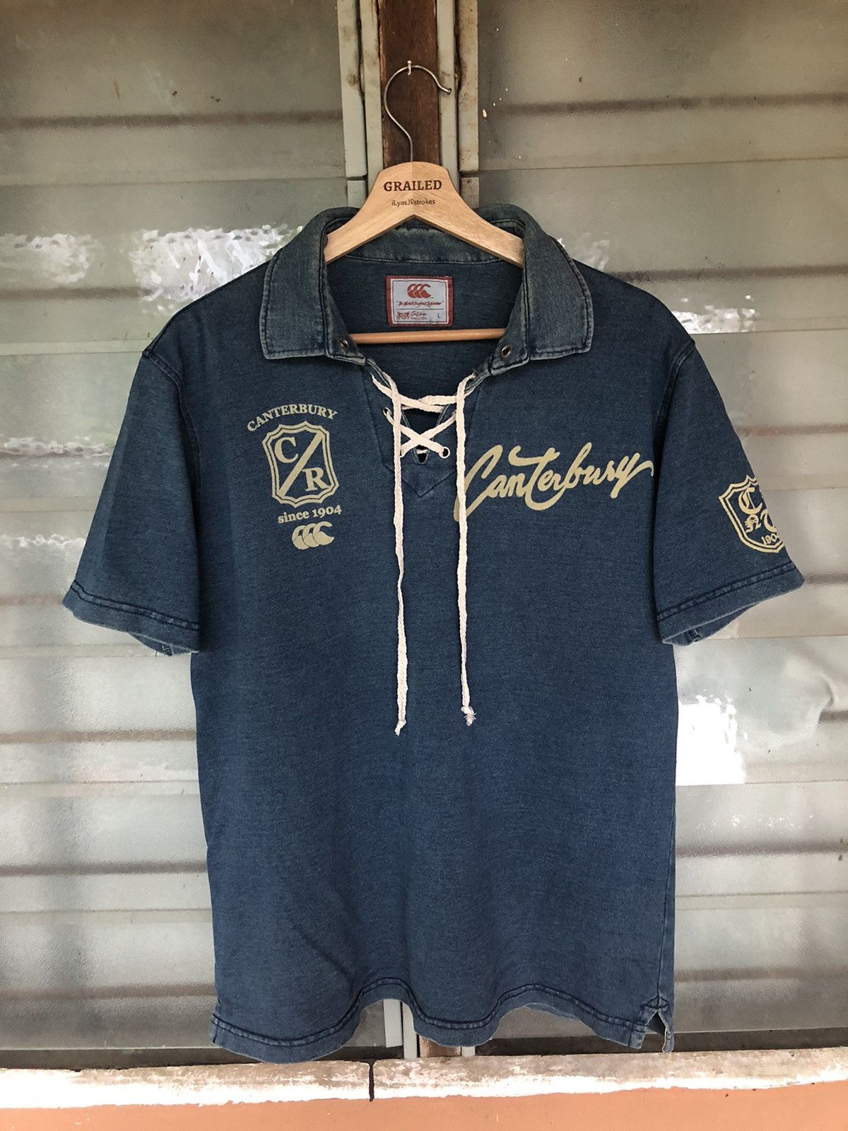 Canterbury of New Zealand Vintage Canterbury Collar Shirt Tee Size US L / EU 52-54 / 3 - 1 Thumbnail
