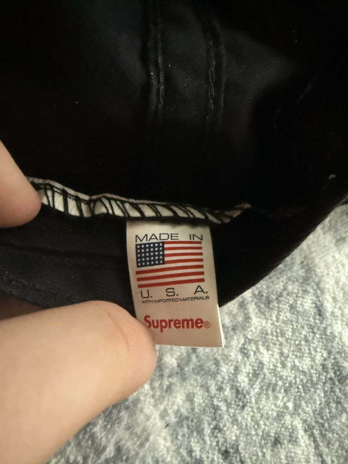 Supreme Supreme Black Corduroy Hat Size ONE SIZE - 4 Thumbnail
