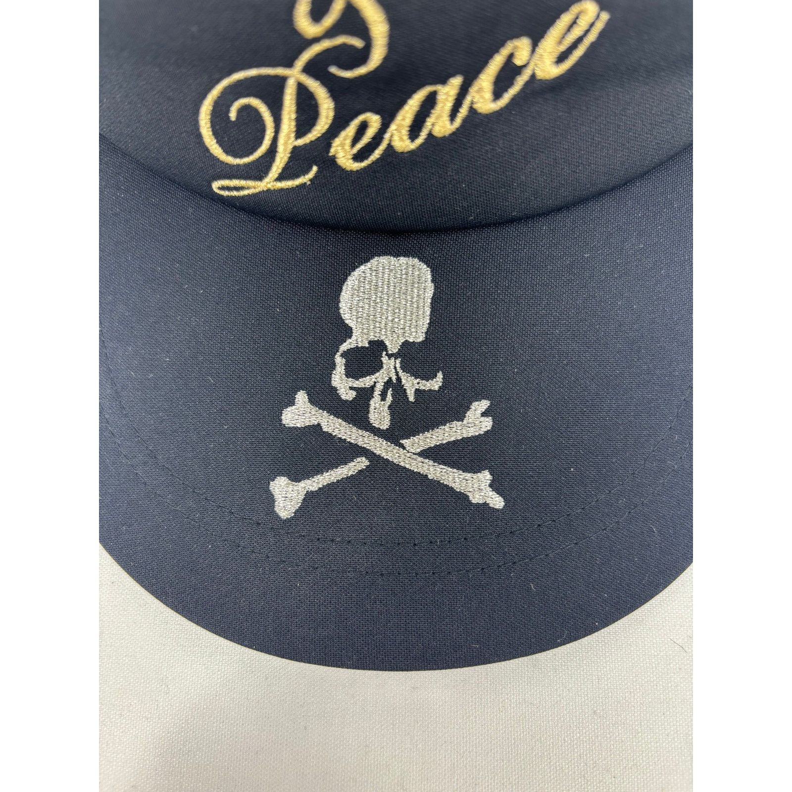Mastermind Japan Mastermind World 'Love & Peace' Black Trucker Hat Size MD Size ONE SIZE - 5 Thumbnail