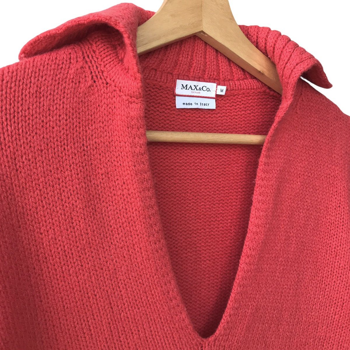 MAX&Co. × Max Mara Max & Co. Italy Designer Wide Neck Wool Crop Jumper Size M / US 6-8 / IT 42-44 - 5 Thumbnail