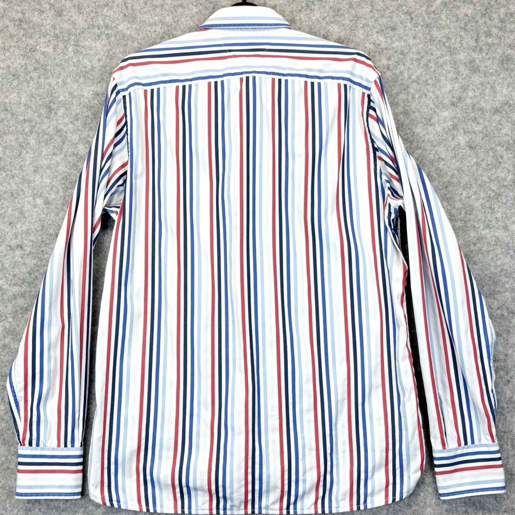 Tommy Hilfiger Tommy Hilfiger Shirt Striped 80s Two Ply Cotton Size Medium Mens Regular Long Sleeve Button-Up Casual Size US M / EU 48-50 / 2 - 2 Thumbnail