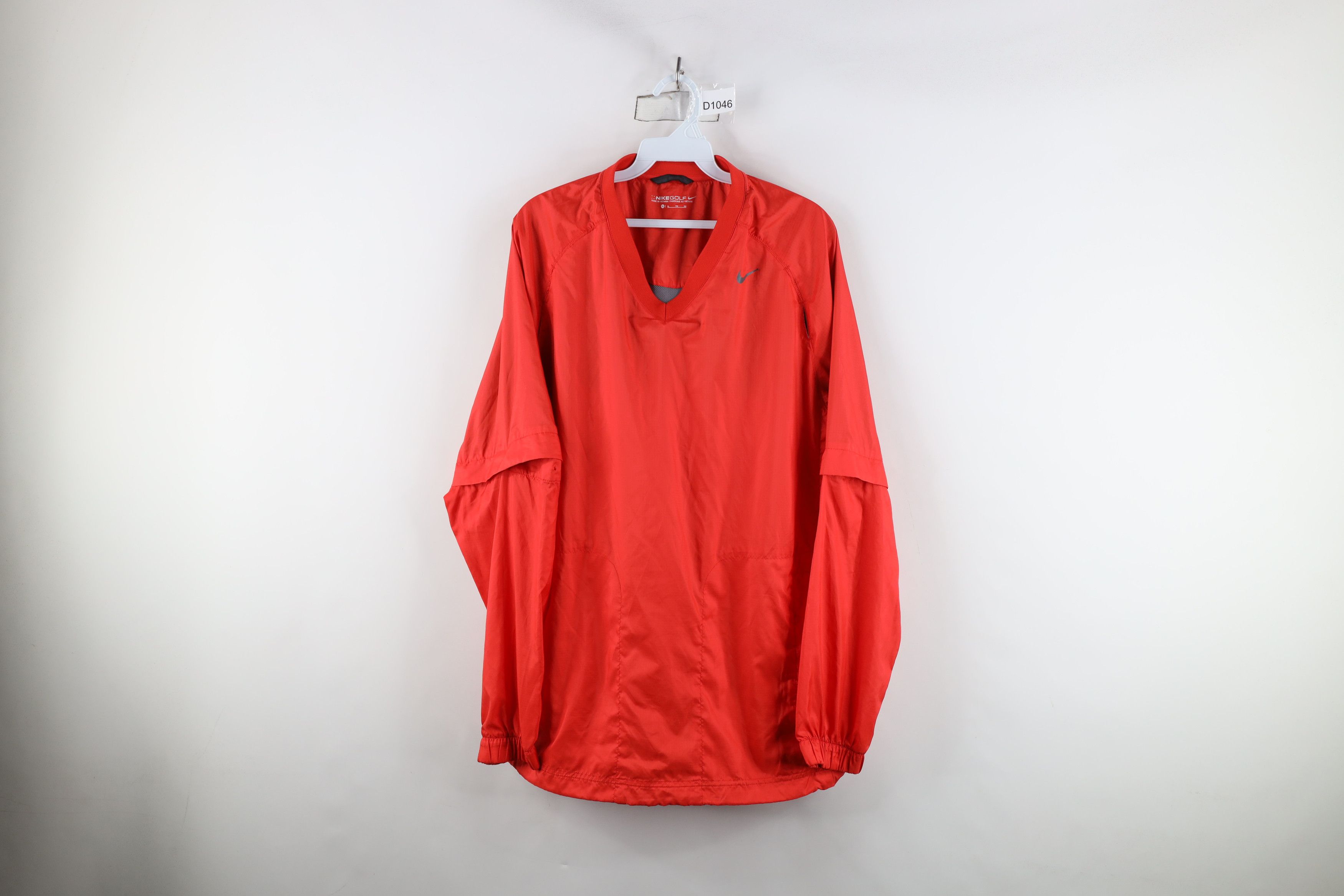 Nike × Vintage Nike Golf Mini Swoosh Lightweight Windbreaker Jacket Red Size US XL / EU 56 / 4 - 1 Thumbnail