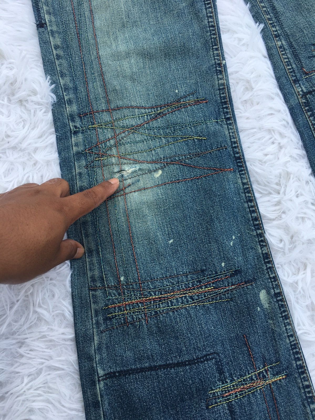 Hysteric Glamour Rare Vintage Hysteric Glamour Kinky Patchwork Jeans Size 28" / US 6 / IT 42 - 19 Thumbnail
