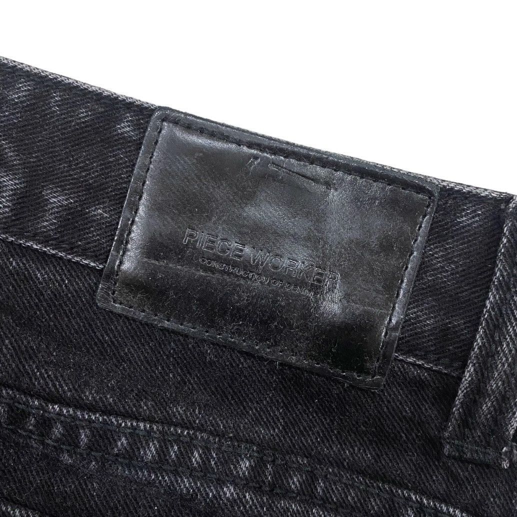 Jean Pieceworker Ankle Zipper Straight Black Denim Jeans Size US 32 / EU 48 - 6 Thumbnail