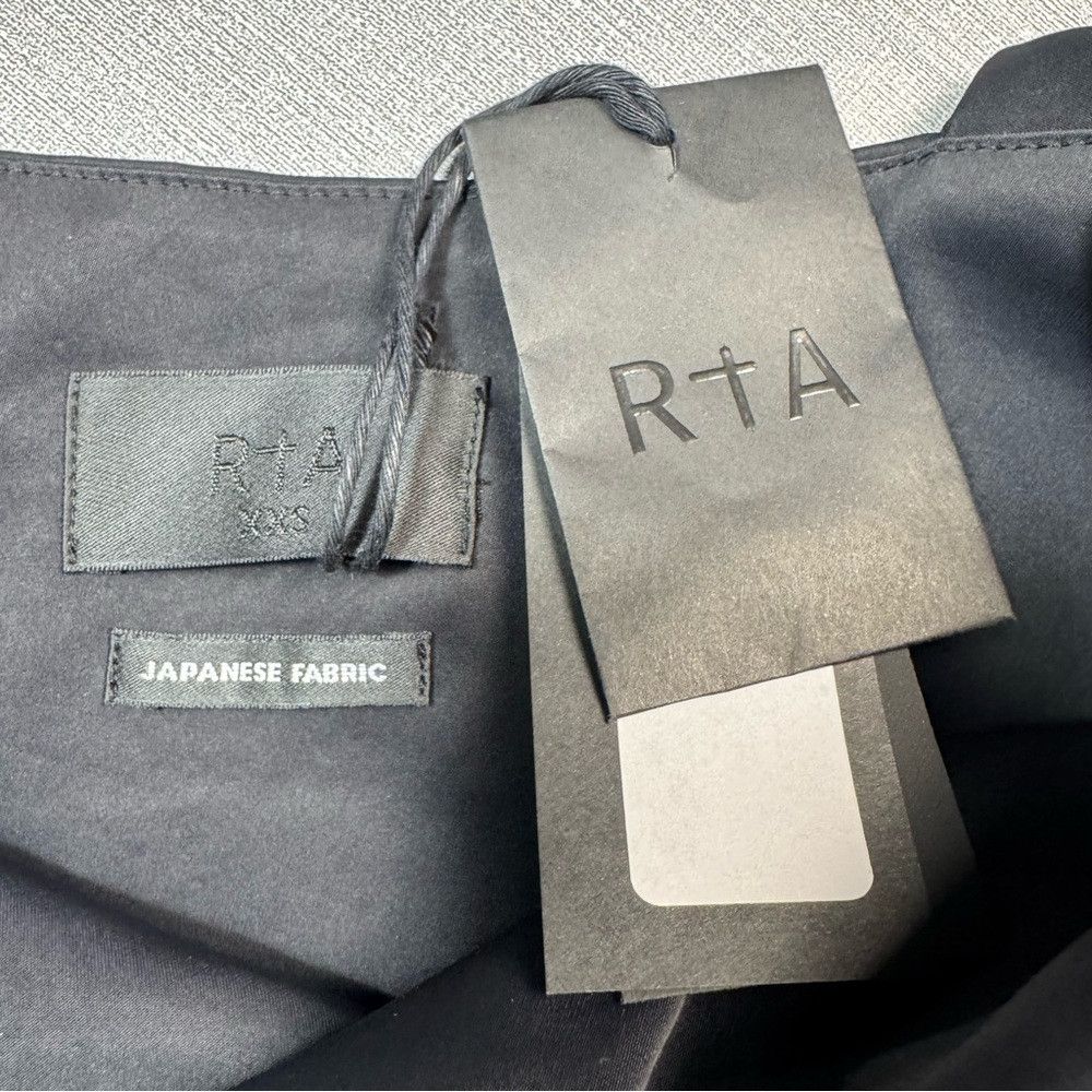 Rta NWT New RtA Romana Black Tiered Square Neck Top Made In Ita Size XXS / US 00 / IT 34 - 6 Thumbnail