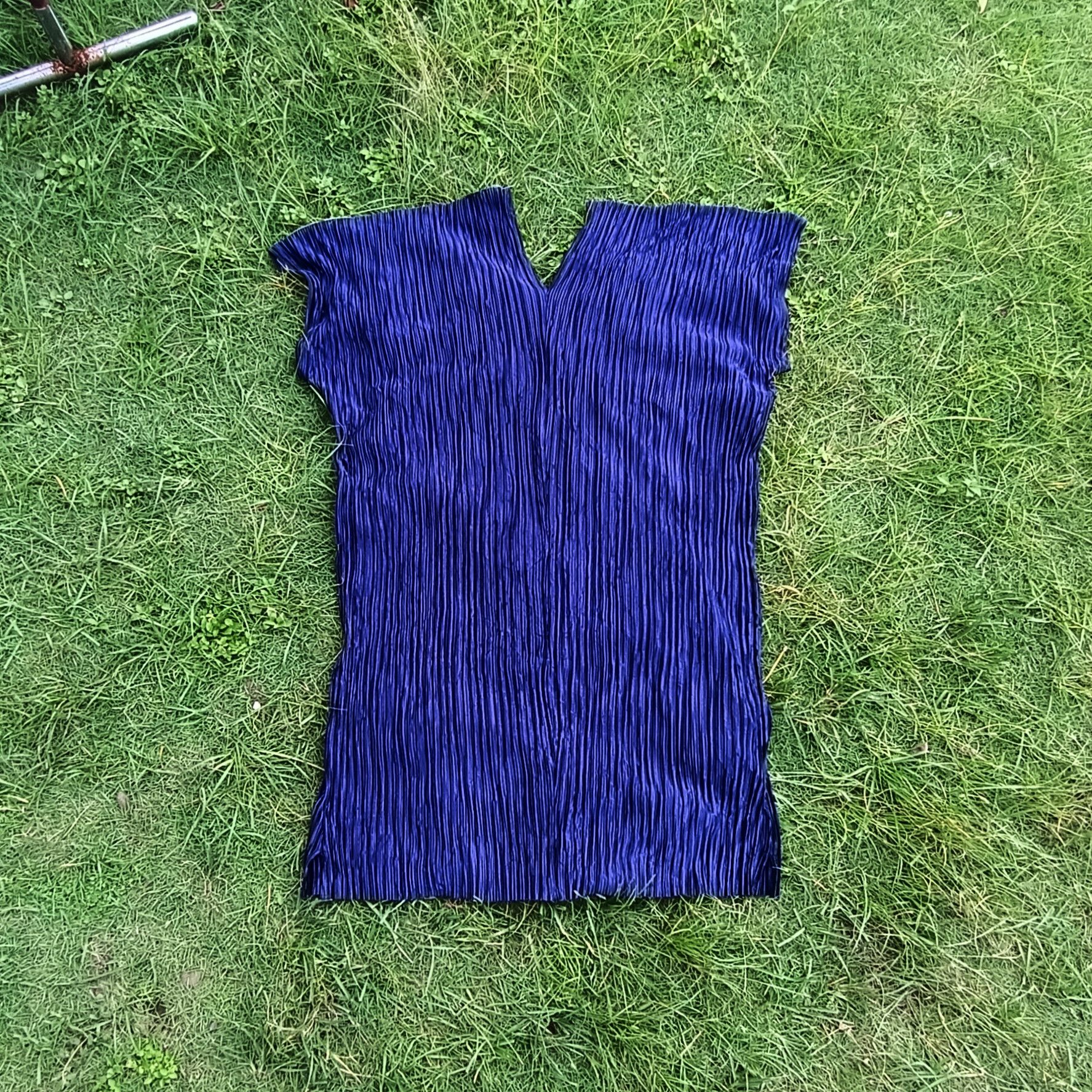 image of Avant Garde Tas New York Pleate Dres Issey Miyake Style in Blue, Women's (Size Medium)