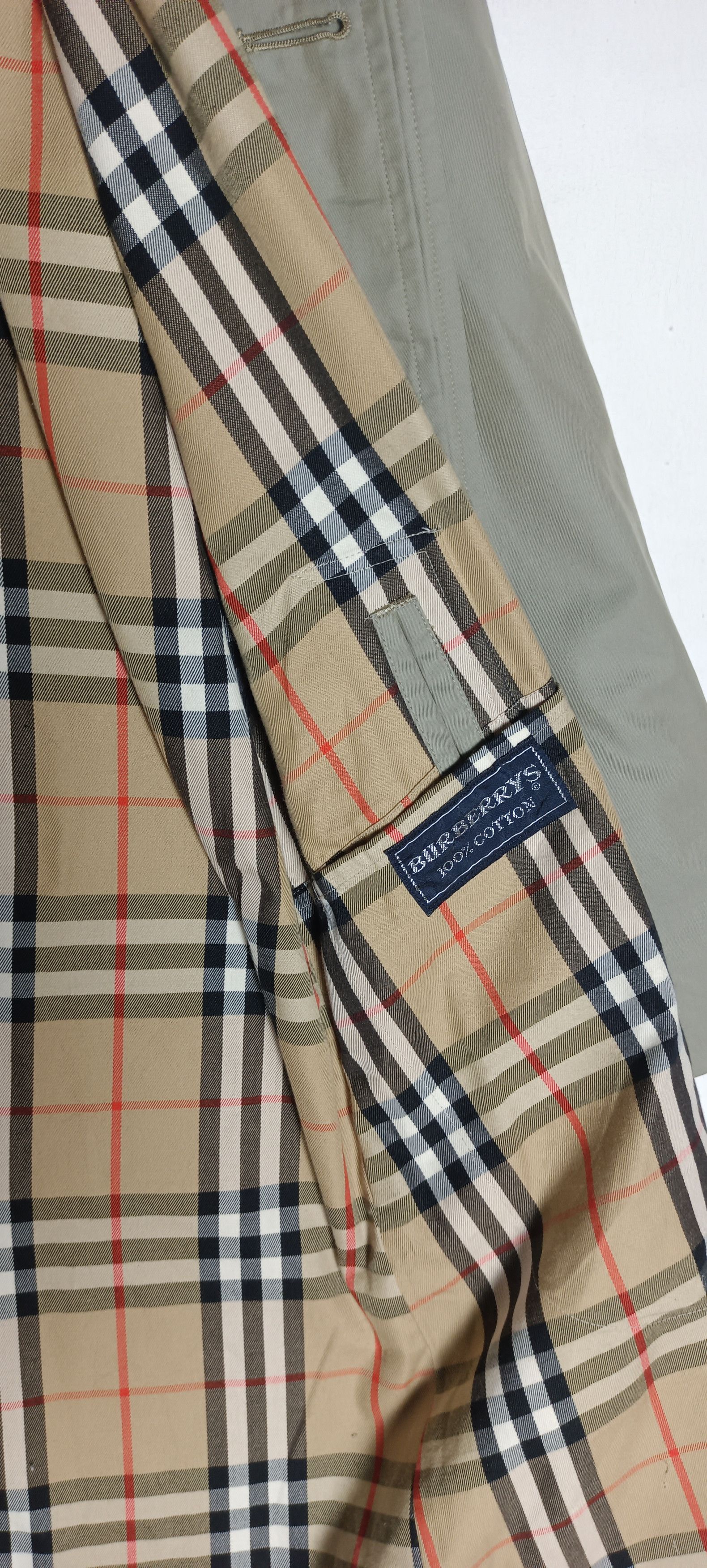 Burberry Vintage 90s 🔥Burberrys Nova Check Trench Coat Size US L / EU 52-54 / 3 - 13 Thumbnail