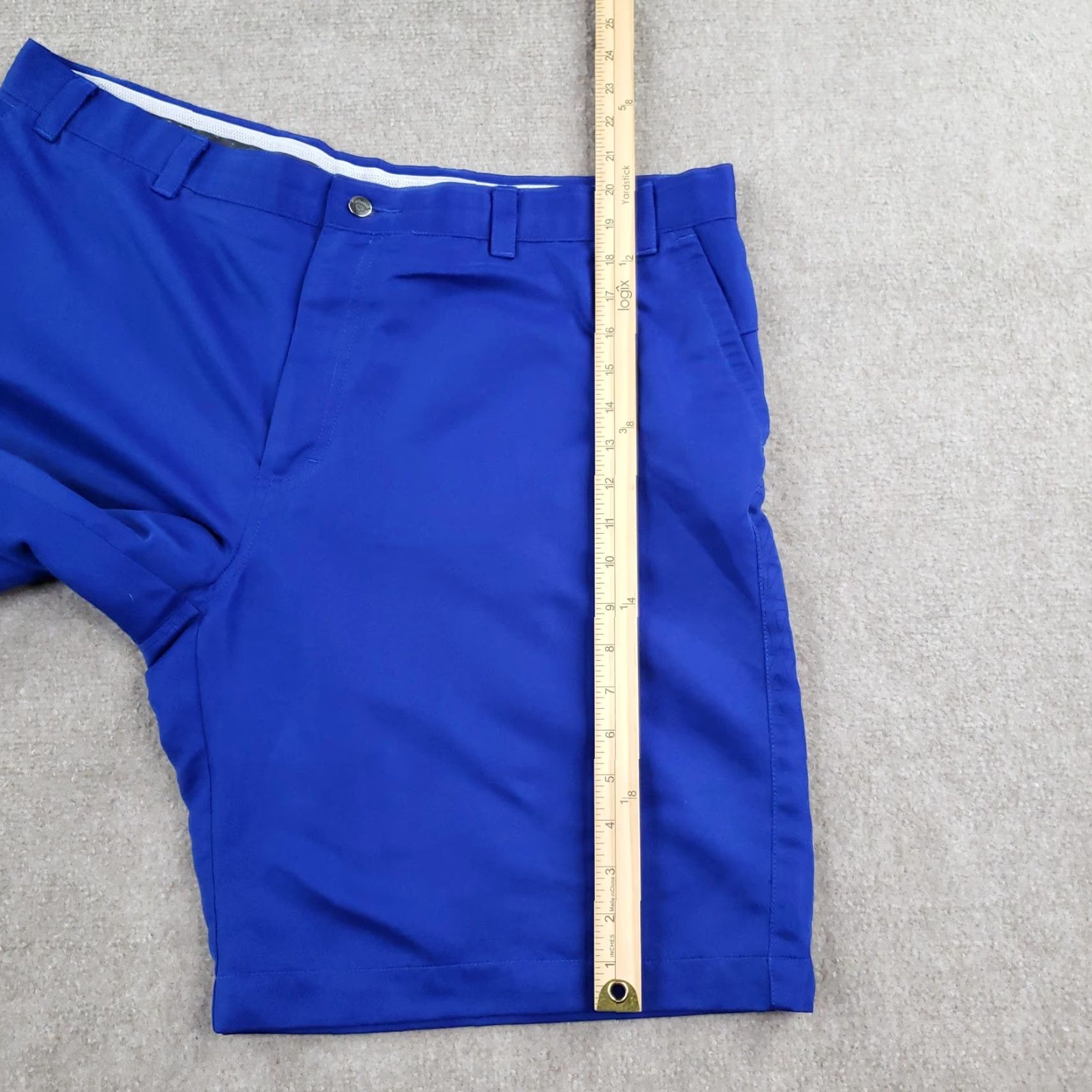 Callaway Callaway Shorts Mens 40 Blue Golf Performance Polyester Stretch Flat Front Size US 40 / EU 56 - 4 Thumbnail
