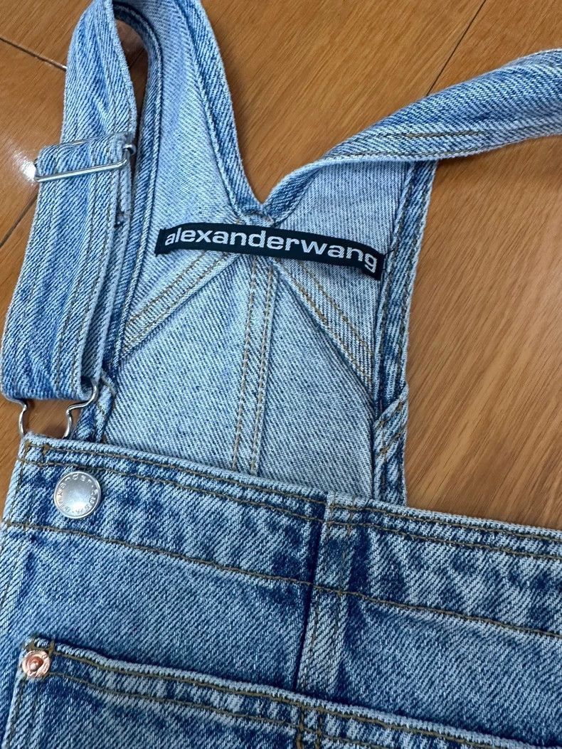 Alexander Wang Alexander Wang Denim Overalls Shorts S- Size 26" / US 2 / IT 38 - 1 Thumbnail