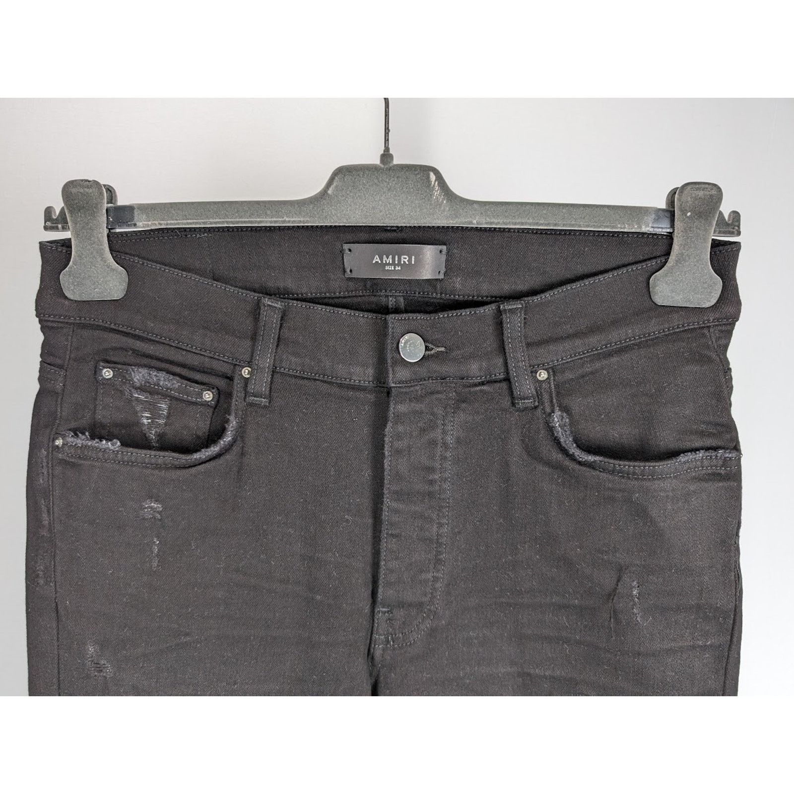 Amiri o1rshd1 MX1 Jean in Black/Silver Size US 36 / EU 52 - 12 Thumbnail