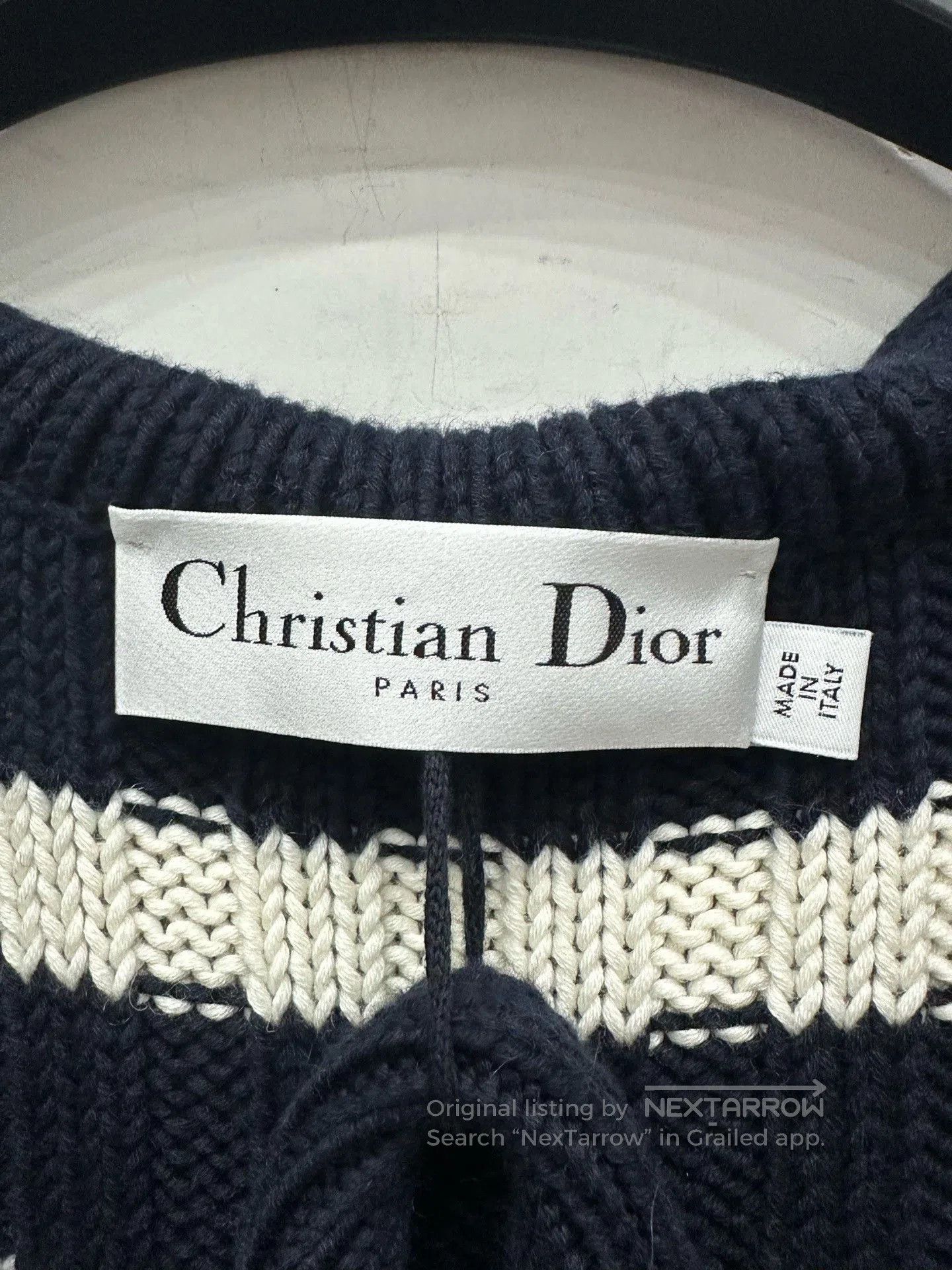 Dior Dior Striped Naval Collar Knit Cardigan. Size XS / US 0-2 / IT 36-38 - 4 Thumbnail