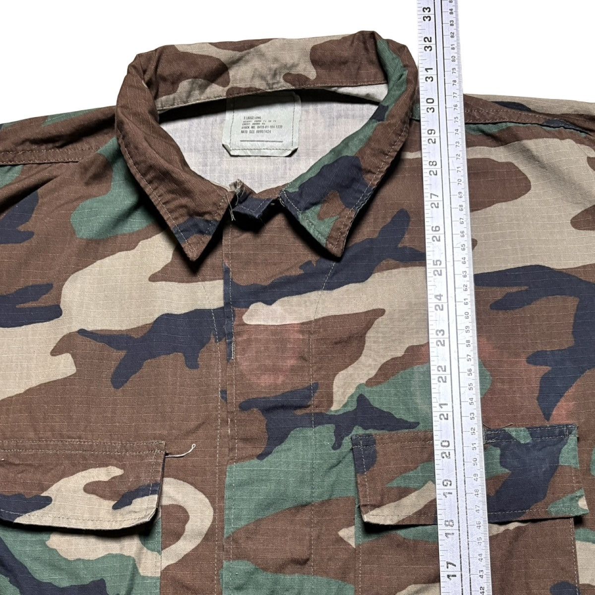 Other Vintage USGI Jacket Mens XL Long Woodland Camo Ripstop BDU Size US XL / EU 56 / 4 - 6 Thumbnail