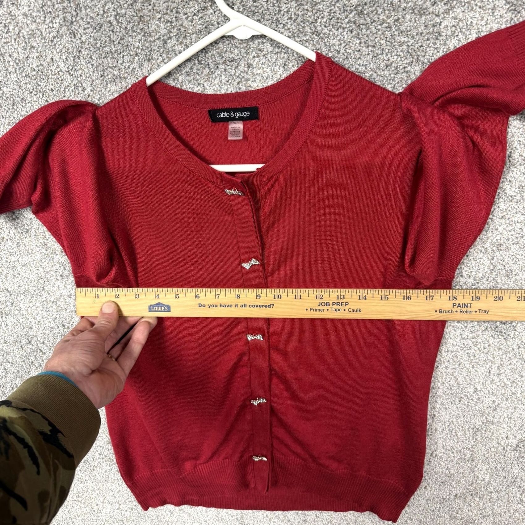 Vintage Nike Shirt Women Adult Large Red Bow Cardigan? Size L / US 10 / IT 46 - 4 Thumbnail