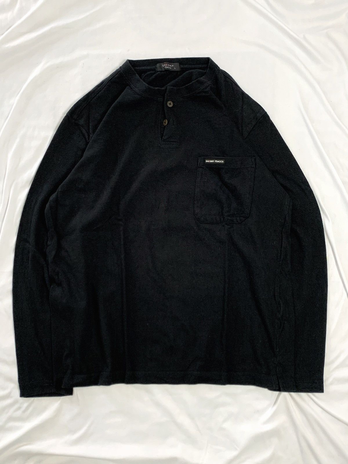 Y's Ys sacsny yohji yamamoto henley shirt Size US M / EU 48-50 / 2 - 4 Thumbnail