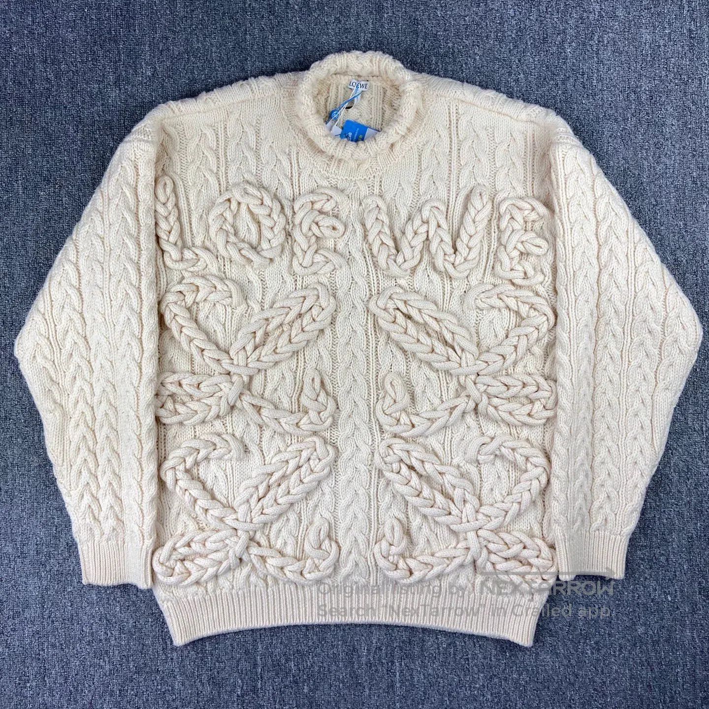 Loewe Loewe Cable Knit Logo Sweater. Size US S / EU 44-46 / 1 - 1 Thumbnail