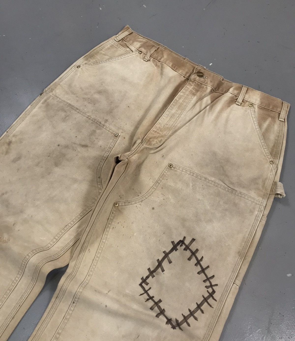 Carhartt Vintage super thrashed carhartt double knee denim Size US 40 / EU 56 - 3 Thumbnail