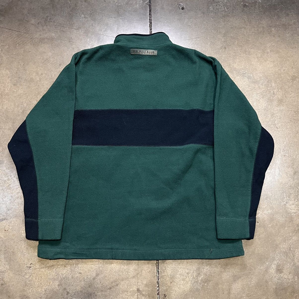 U.S. Polo Assn. × Vintage Vintage 90s Y2K U.S. Polo Assn. Fleece Flag Sweatshirt Boxy Size US XXL / EU 58 / 5 - 5 Thumbnail