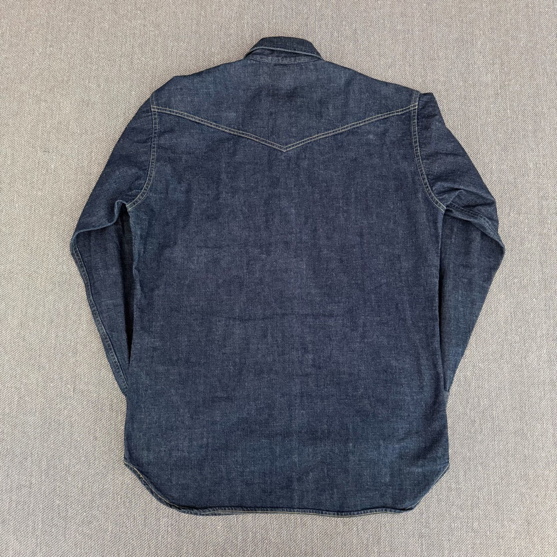 Levi's Vintage Clothing Levi's LVC Western Raw Denim Shirt Size US L / EU 52-54 / 3 - 2 Thumbnail
