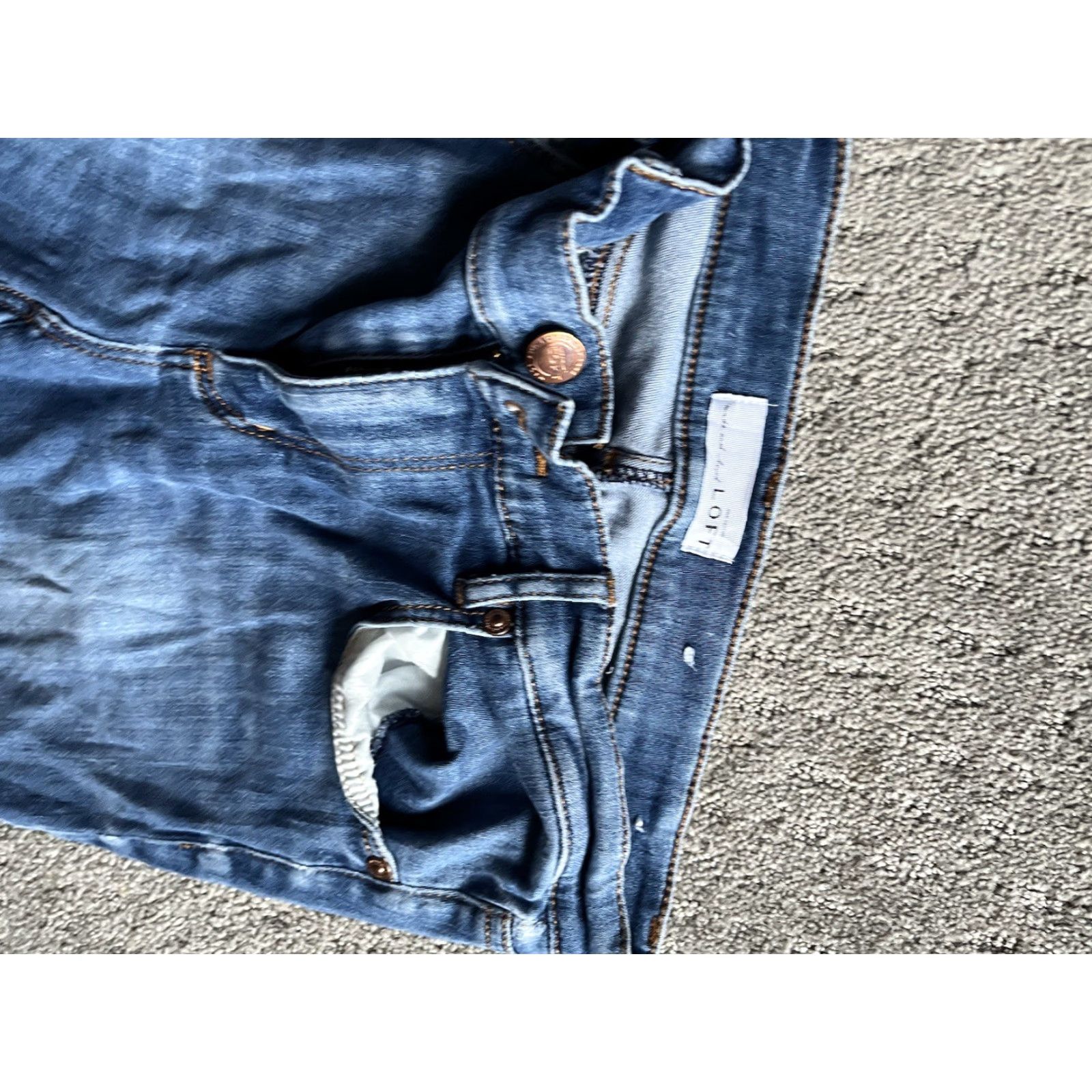 Loft LOFT Legging Women Size 28/6 Medium Wash Low Rise Stretch Size 28" / US 6 / IT 42 - 5 Thumbnail