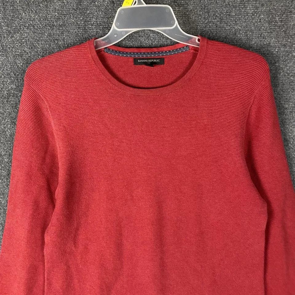 Banana Republic Banana Republic Sweater Men's Medium Pullover Red Cotton M Size US M / EU 48-50 / 2 - 2 Thumbnail