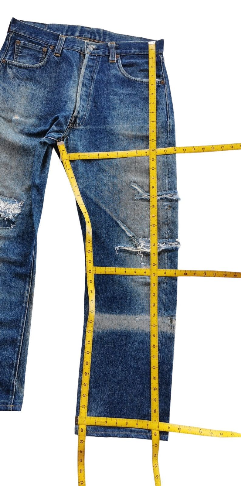 Levi's × Vintage × Who Decides War Levis 501xx Selvedge Style Who Decide War Size US 33 - 13 Thumbnail