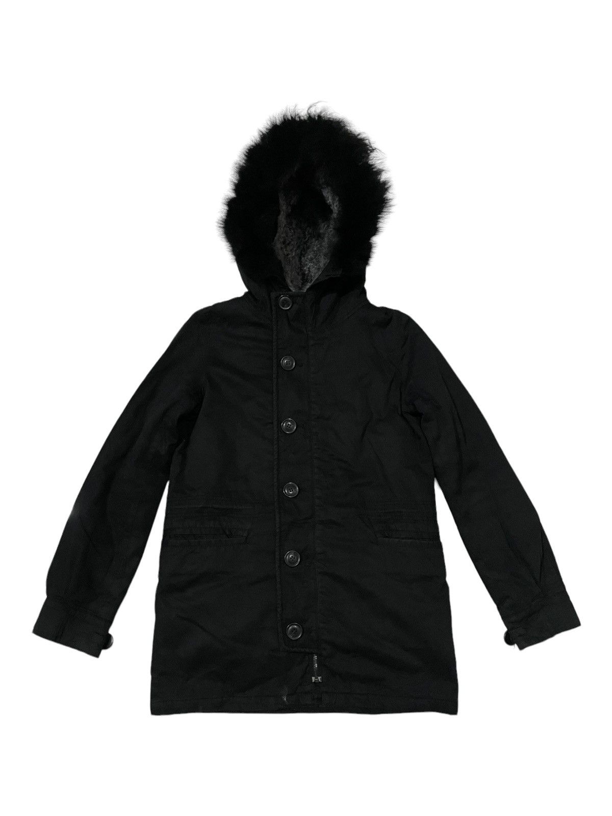 If Six Was Nine × MOUSSY × Seditionaries AZUL Moussy Fleece Lined Fur Hooded Bondage Punk Jacket Size US S / EU 44-46 / 1 - 1 Thumbnail