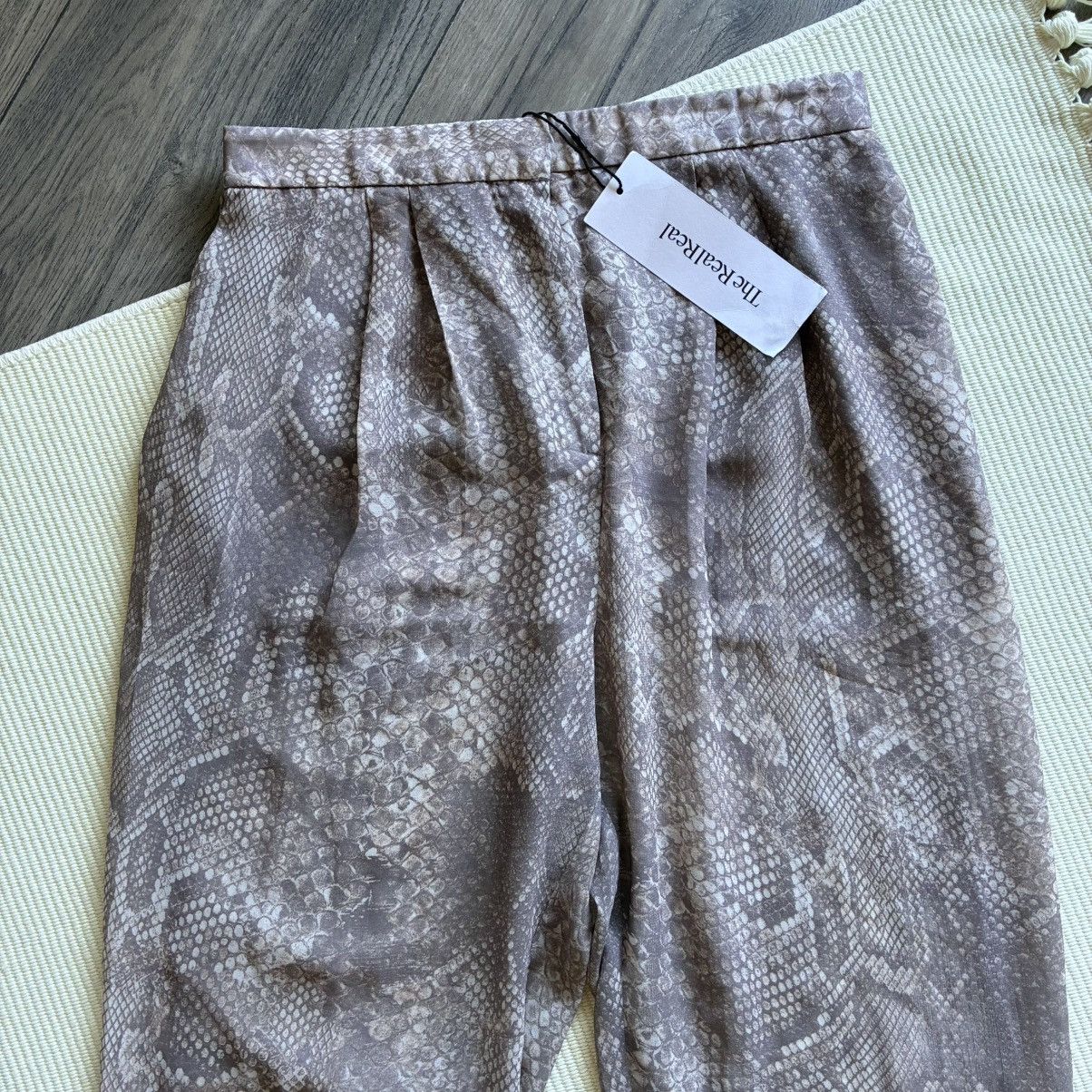 Acne Studios Acne Snake Chiffon Beige Python Print Pants Size 27" / US 4 / IT 40 - 5 Thumbnail