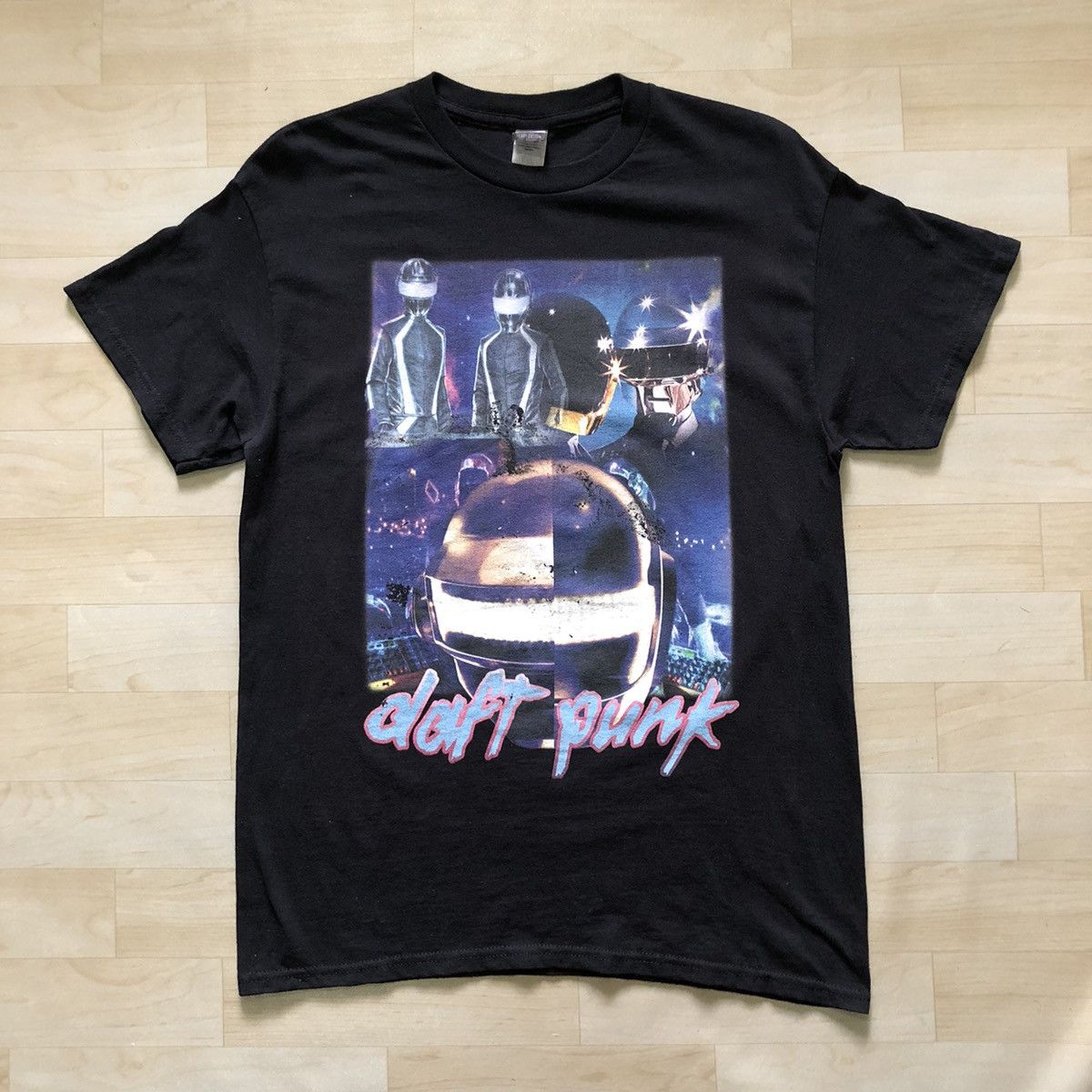 Band Tees × Rap Tees × Vintage Daft Punk Electronic Duo Promo Tee Size US M / EU 48-50 / 2 - 1 Thumbnail