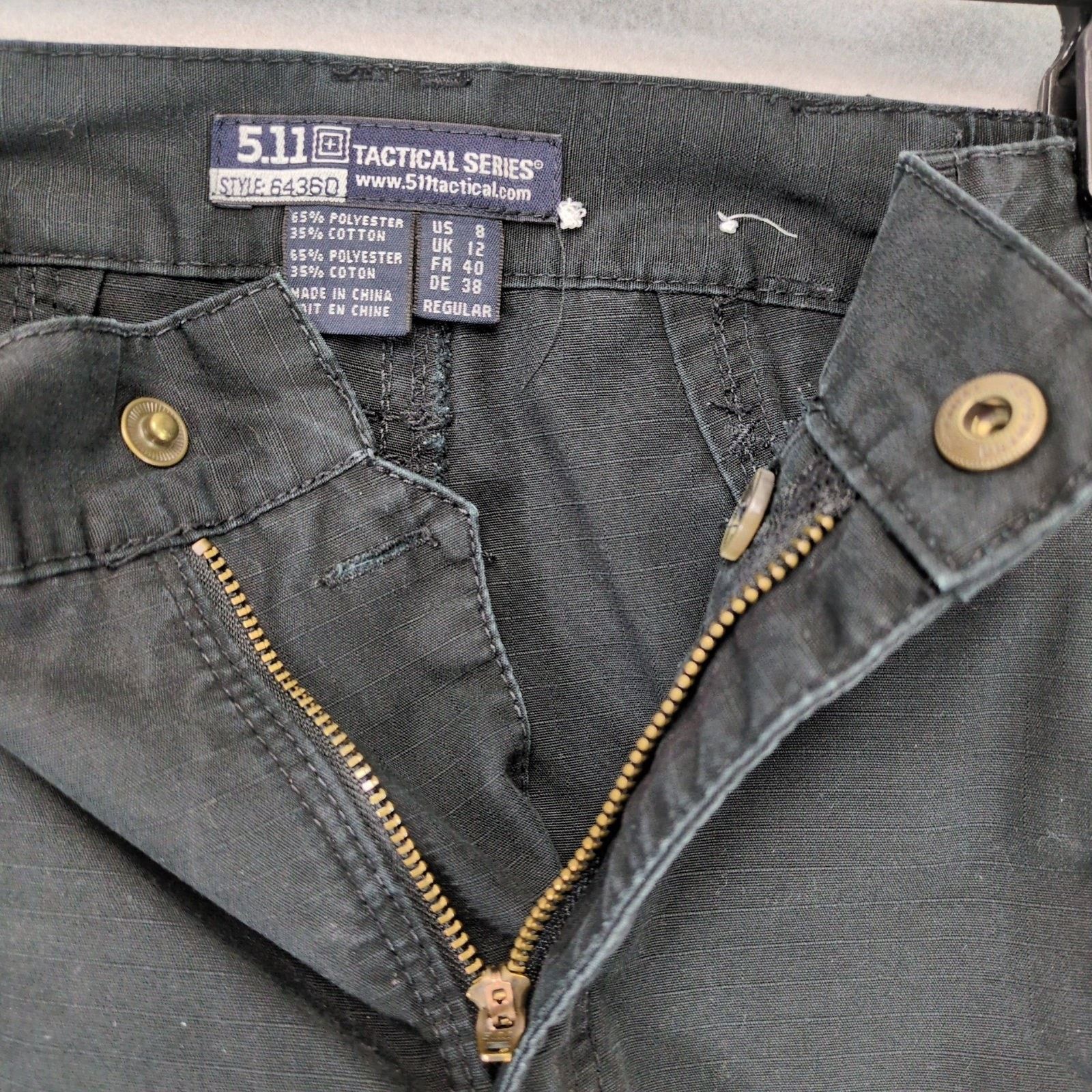 5.11 5.11 Tactical Series Women's 8 Taclite Pro Black Cargo Pants Size 30" / US 8 / IT 44 - 3 Thumbnail