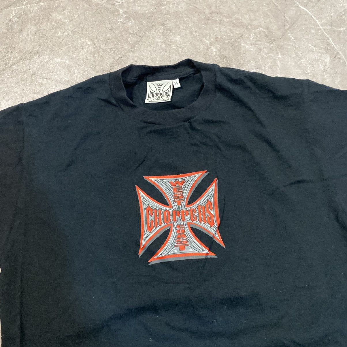 West Coast Choppers VINTAGE WEST COAST CHOPPERS DEMON BIG LOGO TEE Size US M / EU 48-50 / 2 - 8 Thumbnail