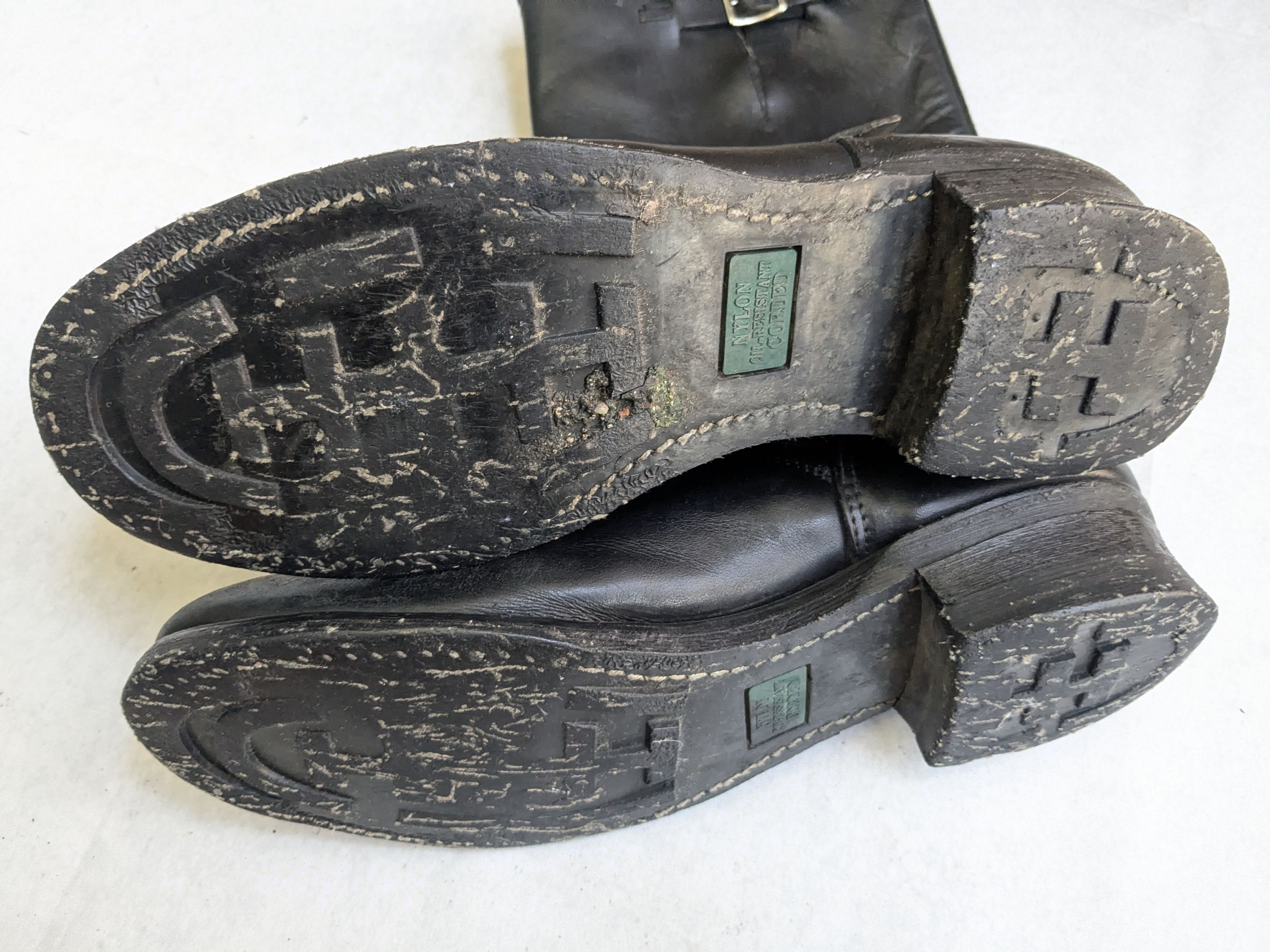 Genuine Leather Double H Engineer Boots Black Leather 12 E Wide Size US 12 / EU 45 - 15 Thumbnail