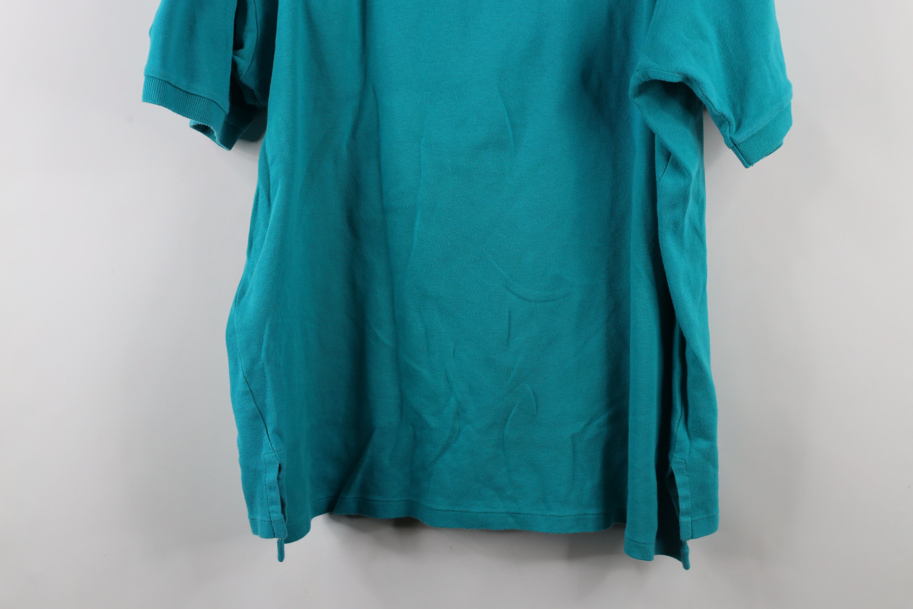 Ralph Lauren × Vintage Vintage 90s Ralph Lauren Country Club Golf Polo Shirt Teal Size US L / EU 52-54 / 3 - 12 Thumbnail