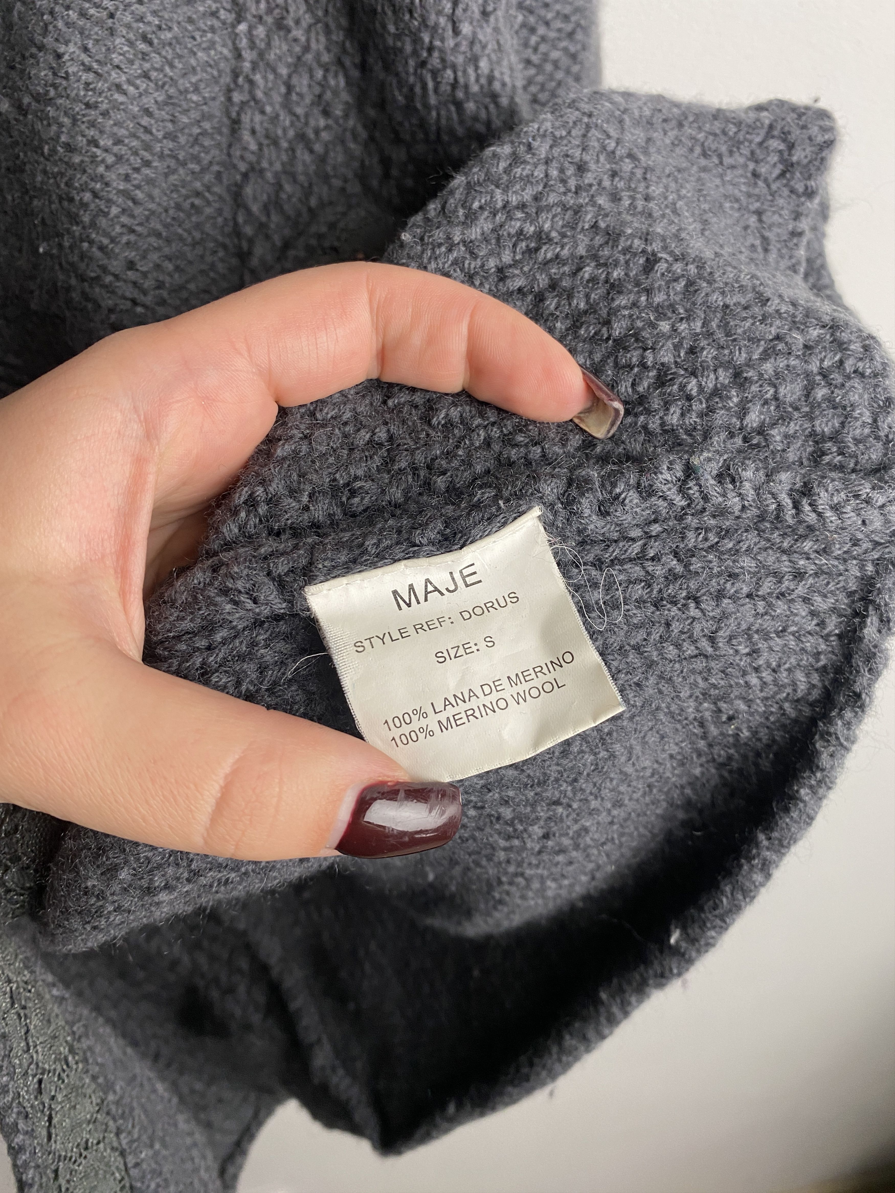 Maje Maje merino wool cardigan sweater knitwear Size S / US 4 / IT 40 - 4 Thumbnail