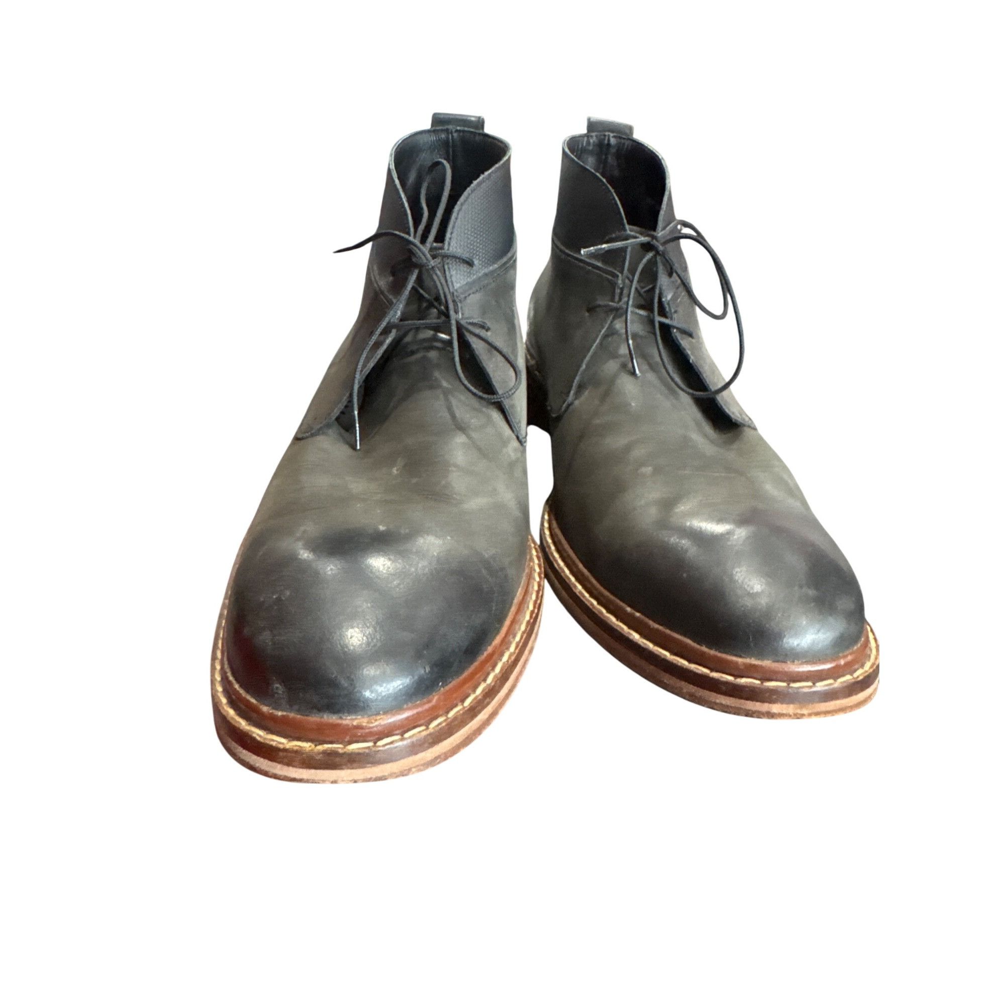 Cole Haan Cole Haan Mens Green Leather Chukka Boots Size 10.5M SKU8118 Size US 10.5 / EU 43-44 - 6 Thumbnail