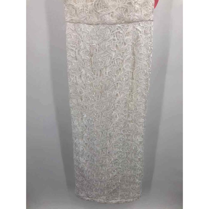 Adrianna Papell Pre Owned Adrianna Papell White Size 10 Lace