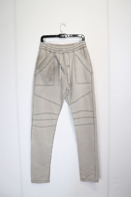 Balmain o1rshd1 Bike Drawstring Jogger / Sweatpants in Grey Size US 32 / EU 48 - 2 Thumbnail