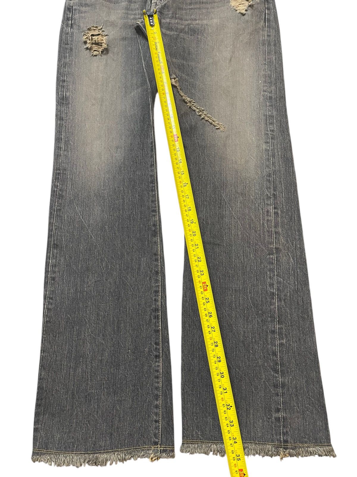 Edwin 💥Deadstock💥 BNWT Vintage Edwin 505 Selvedge Wide Leg Distres Size US 34 / EU 50 - 19 Thumbnail