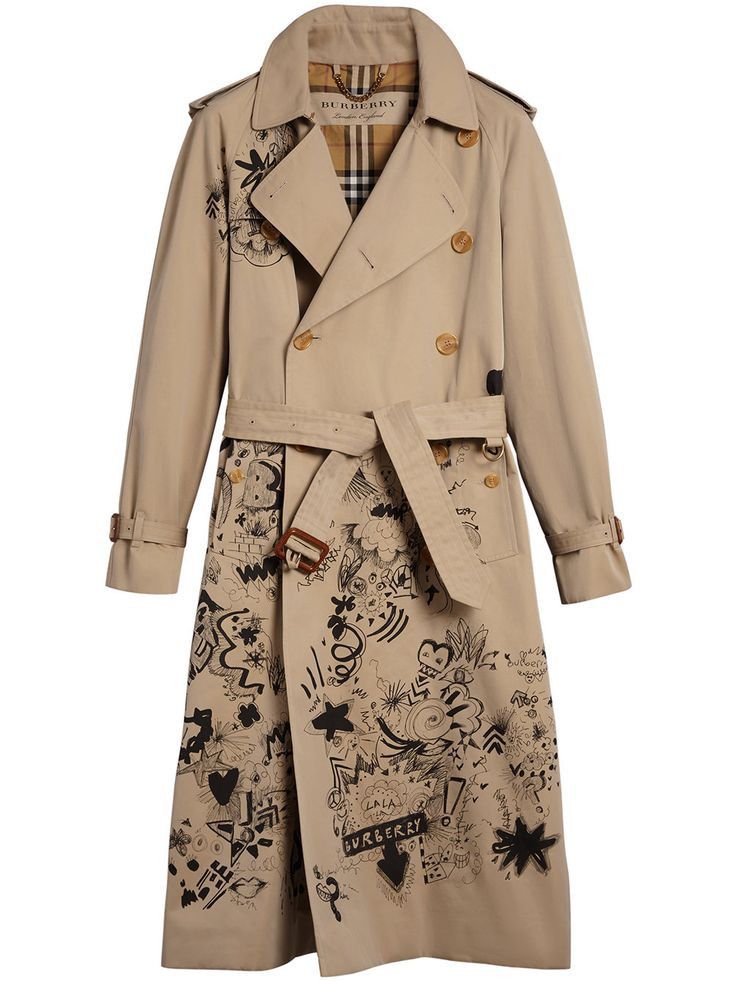 Burberry Burberry Doodle Trench Coat Overcoat Raincoat NWT Size US M / EU 48-50 / 2 - 1 Thumbnail