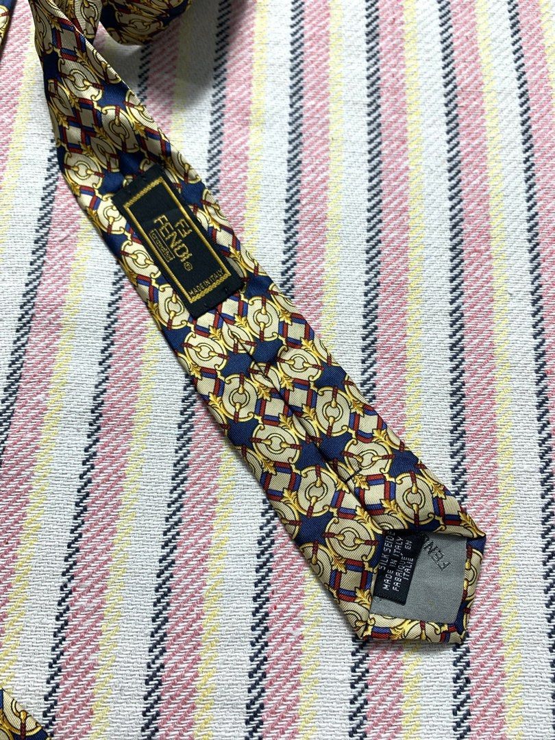 Fendi Fendi Tie vintage pattern Size ONE SIZE - 3 Thumbnail