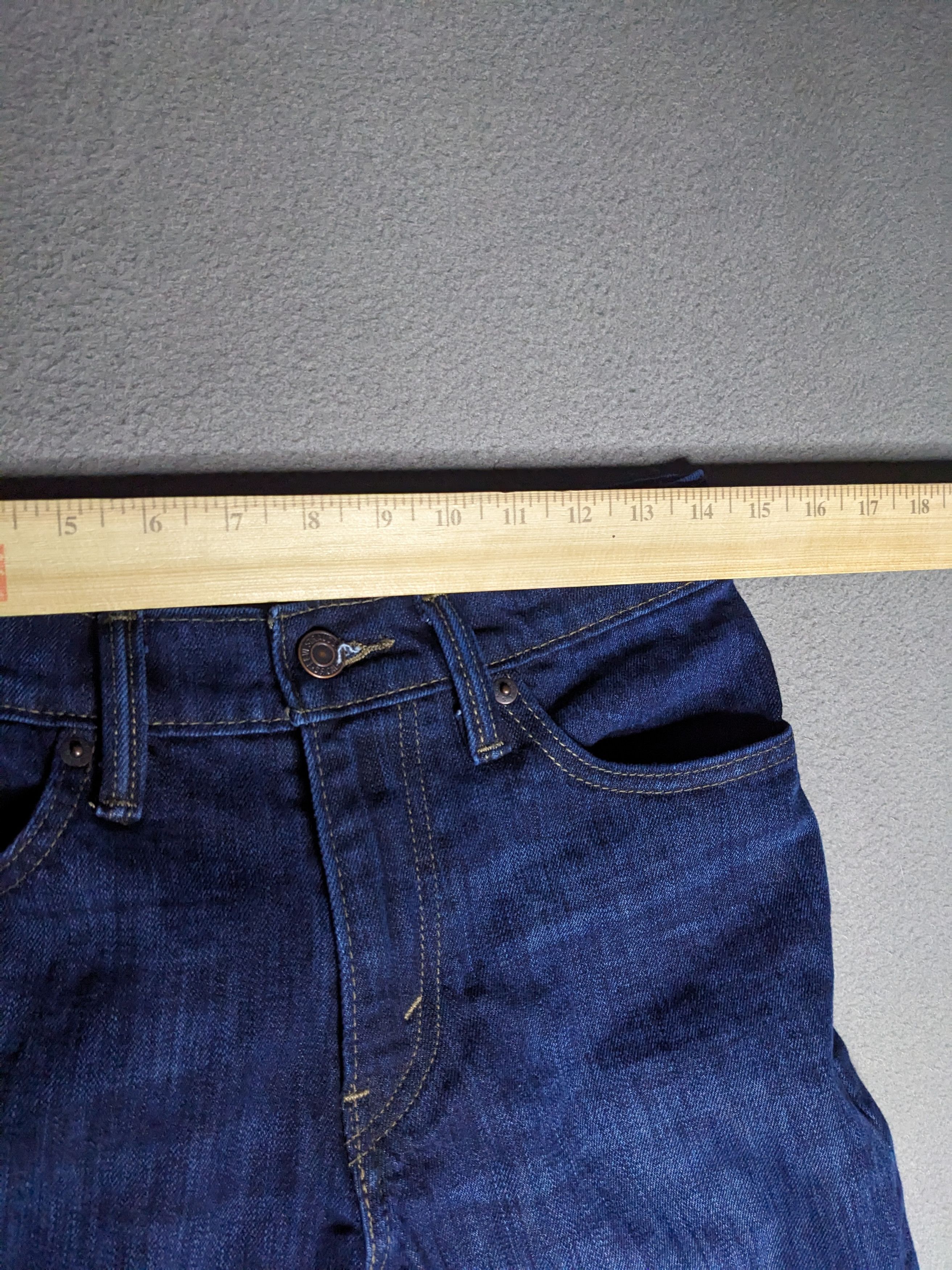 Levi's Levis 511 Jeans 29x29 Dark Blue Slim Fit Straight Leg Denim Size US 29 - 17 Thumbnail