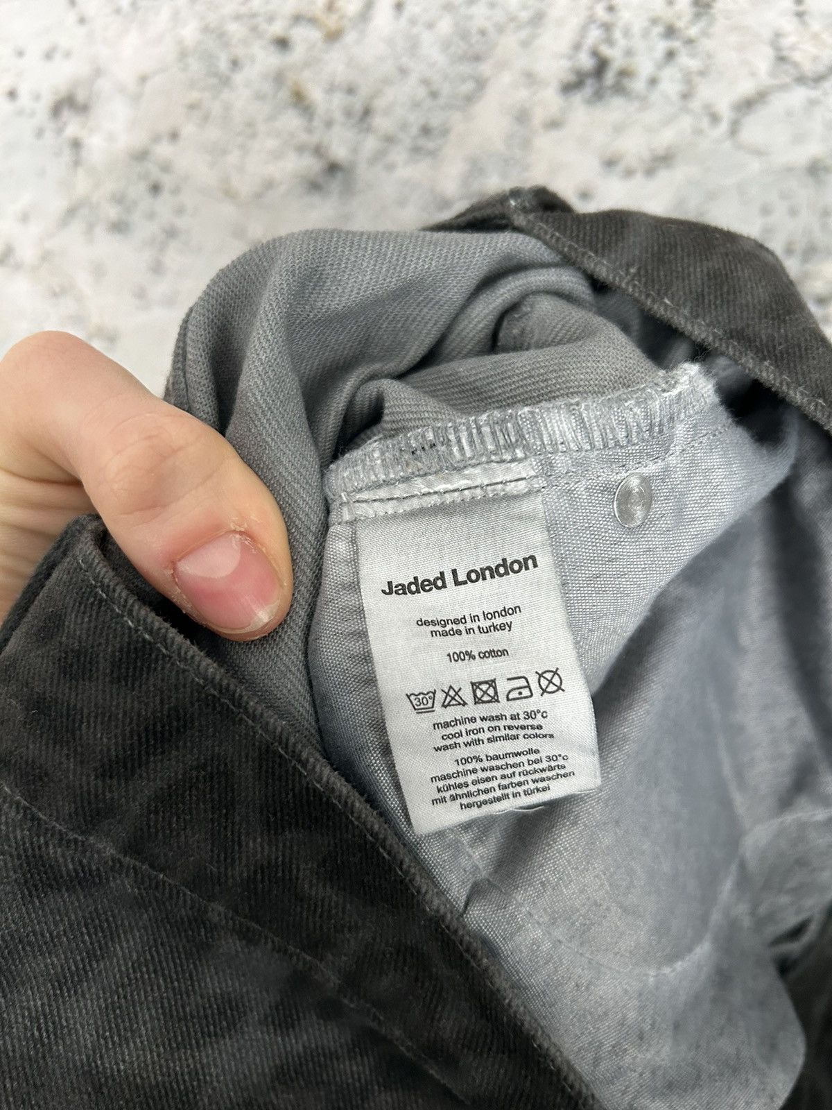 Jaded London Jaded London Colossus Jeans Charcoal Leopard Face Streetwear Size US 28 / EU 44 - 8 Thumbnail