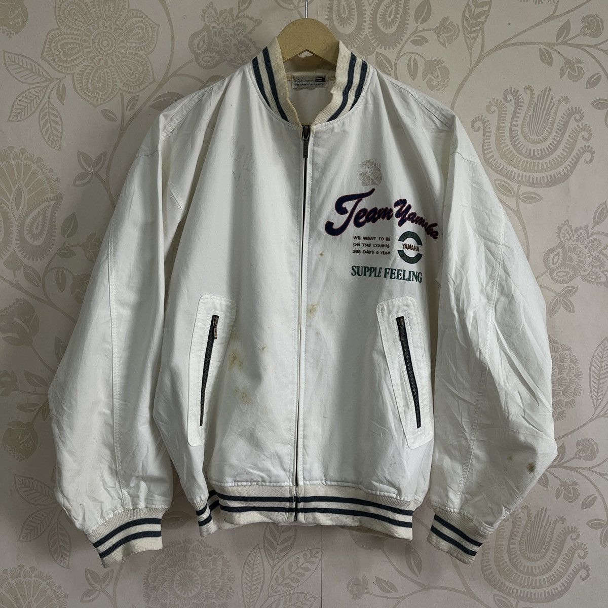 Vintage × Yamaha Rare 1970s Team Yamaha Sports Enthusiasts Bomber Jacket Size US L / EU 52-54 / 3 - 3 Thumbnail