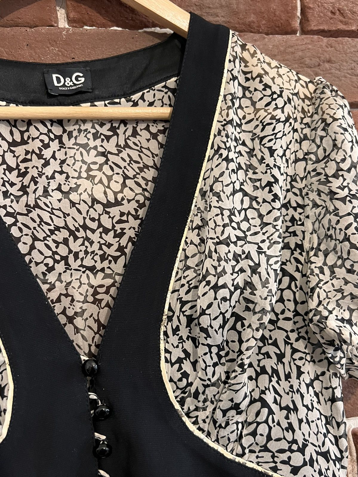 Dolce & Gabbana Rare Dolce & Gabbana Silk Dress 44IT designer Leaf Print Size M / US 6-8 / IT 42-44 - 6 Thumbnail