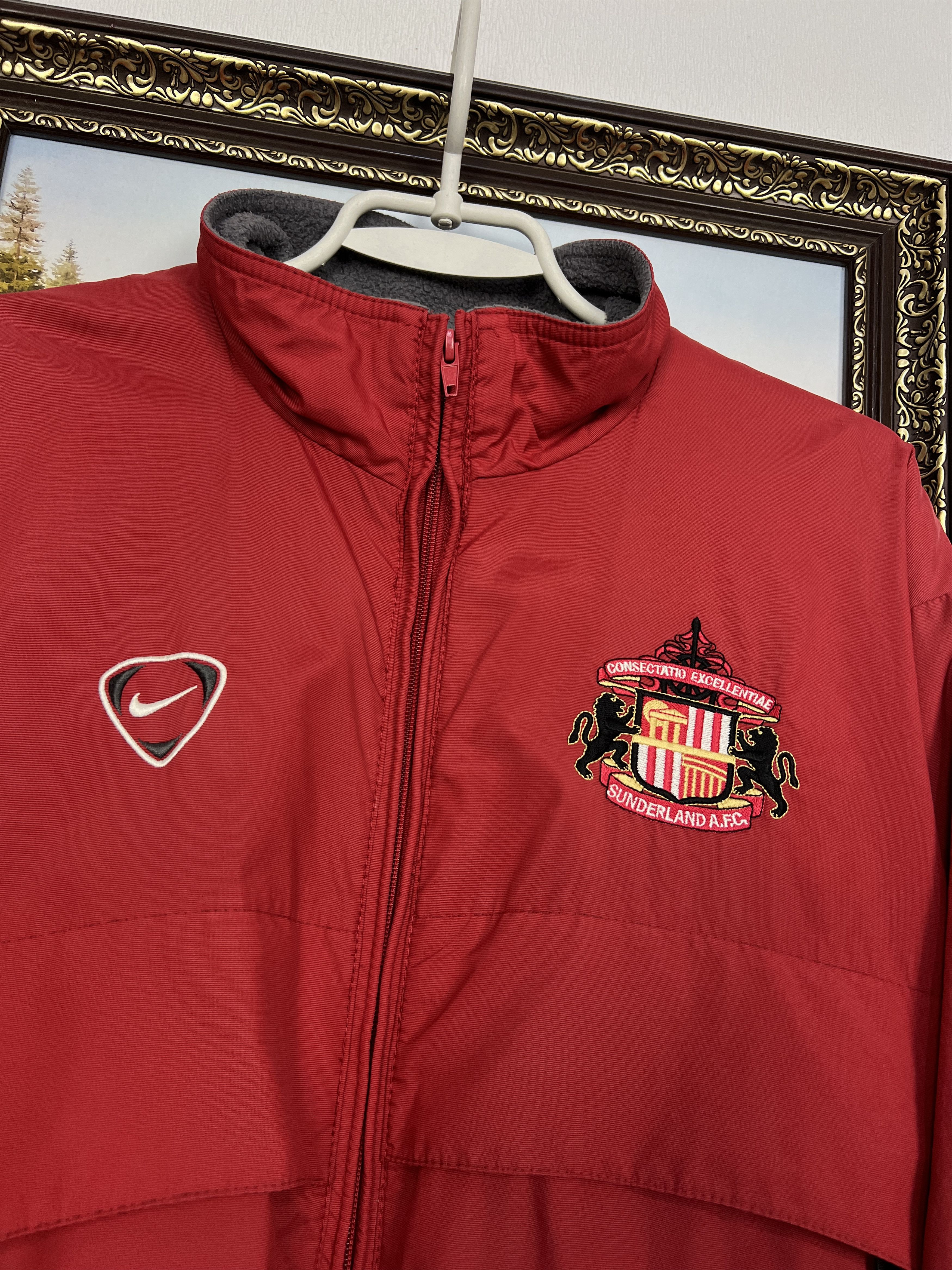 Nike Vintage Sunderland Football Jacket Track Top Padded Warm Size US XL / EU 56 / 4 - 3 Thumbnail