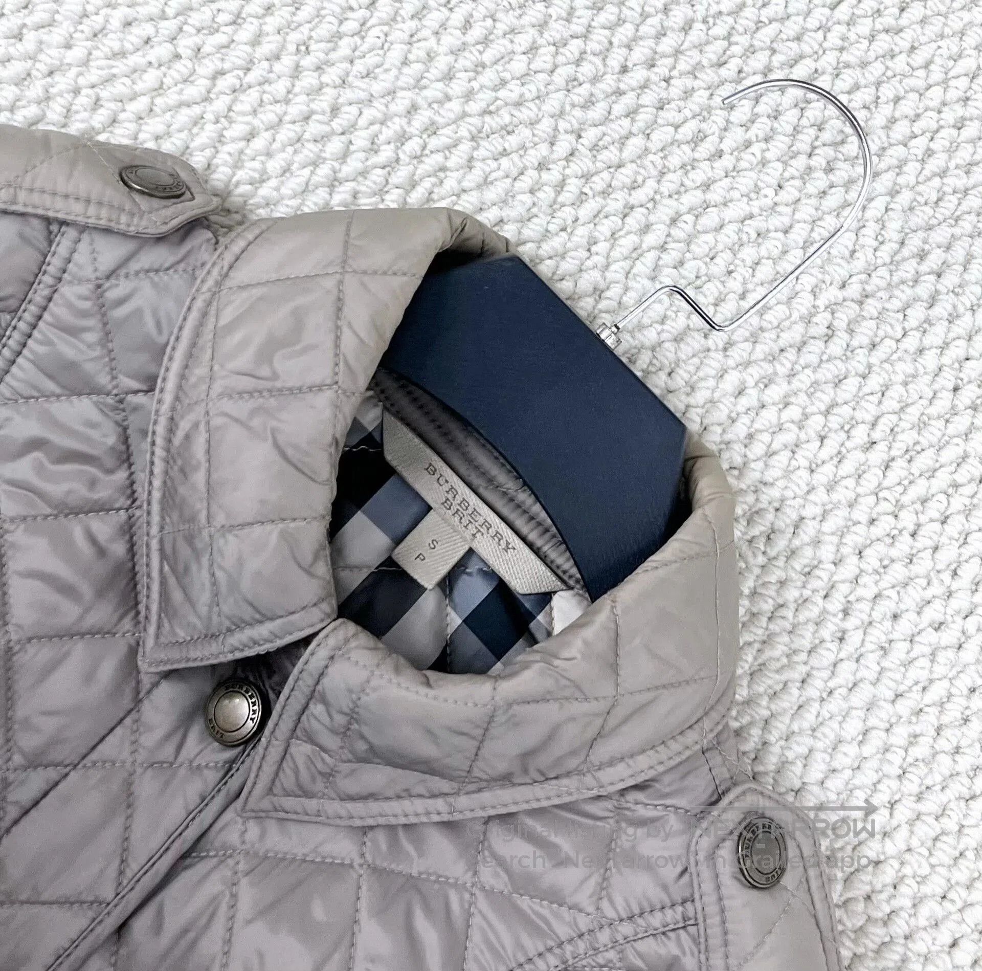 Burberry burberry khaki quilted nylon jacket size s. Size S / US 4 / IT 40 - 3 Thumbnail