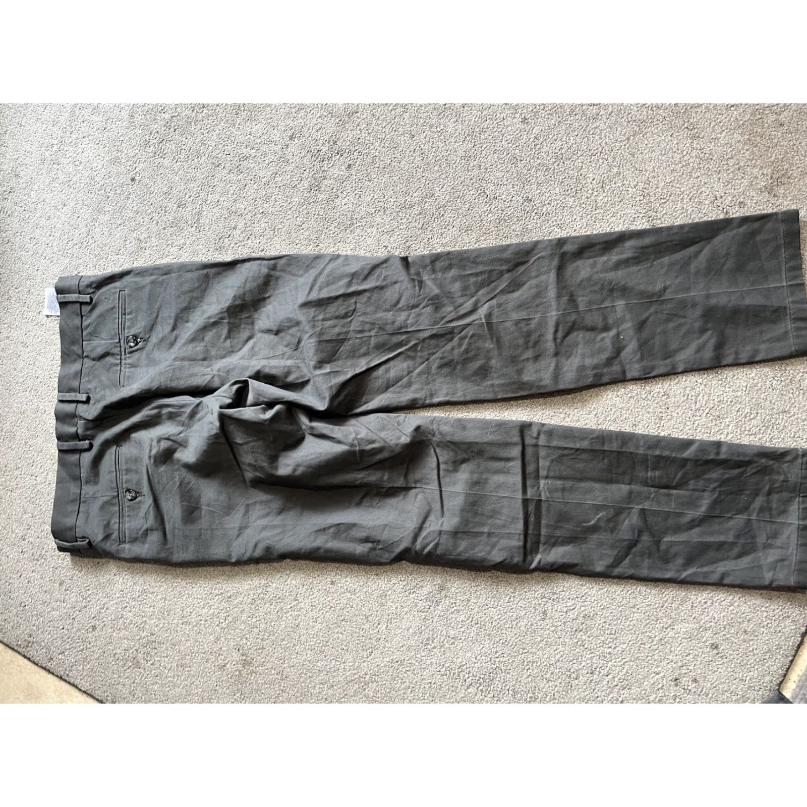 Dockers DOCKERS Pants Slim Chino Cotton 30x32 Gray Solid Modern Mens Slim Tapered Front Button? Size US 30 / EU 46 - 3 Thumbnail