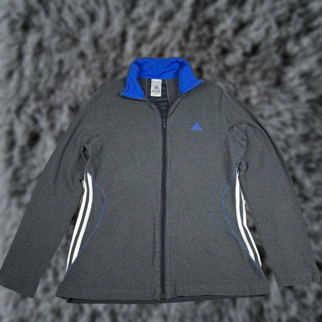 Adidas Adidas Women’s XL Full Zip Track Jacket Sweatshirt Gray Running Size XL / US 12-14 / IT 48-50 - 1 Thumbnail
