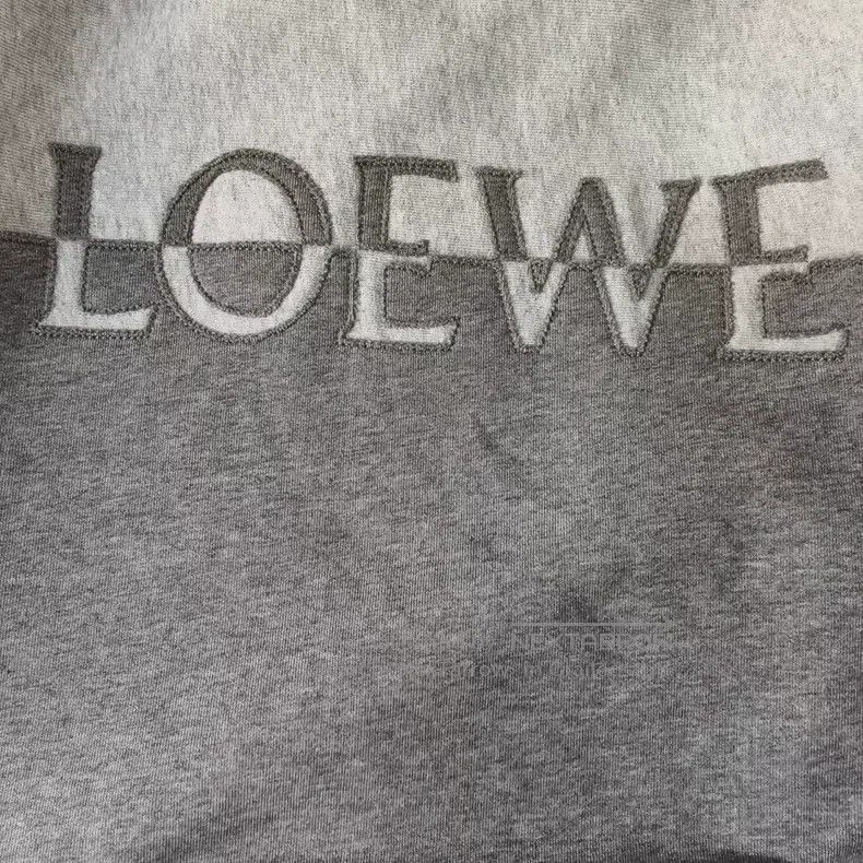 Loewe Loewe Grey Patchwork Logo Sweatshirt Size S / US 4 / IT 40 - 3 Thumbnail