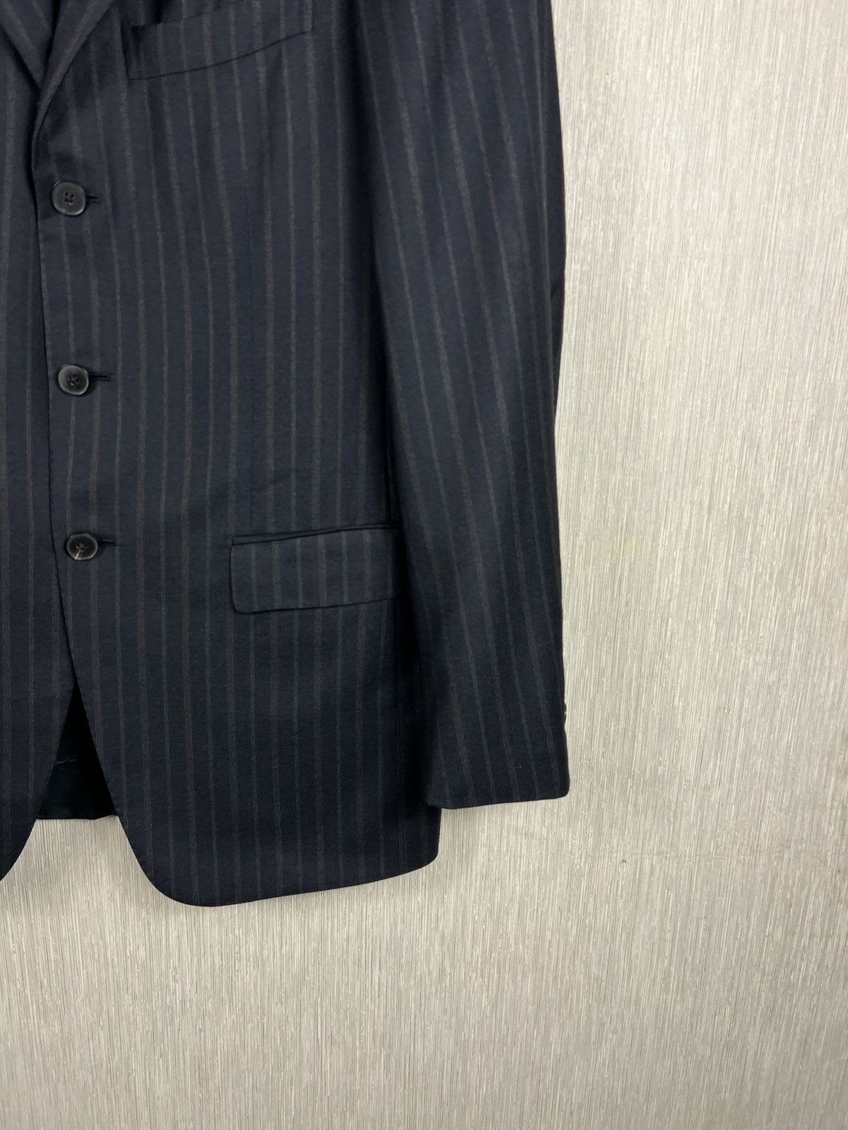 Ermenegildo Zegna Ermenegildo Zegna Couture wool striped blazer jacket italian Size 48R - 6 Thumbnail
