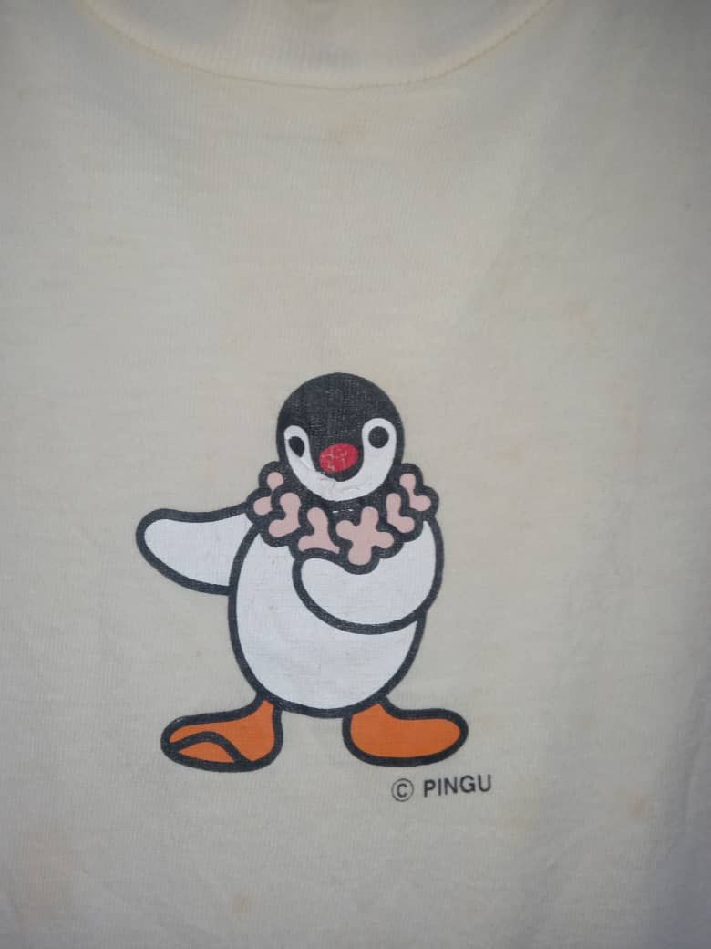 Vintage Vintage Disney 1994 Pingu Cartoon Show hawai style Size US L / EU 52-54 / 3 - 4 Thumbnail